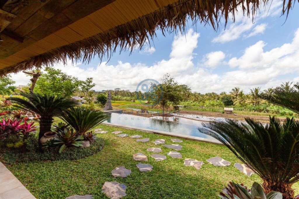 3 bedrooms villa eco ricefield view ubud for sale rent 5