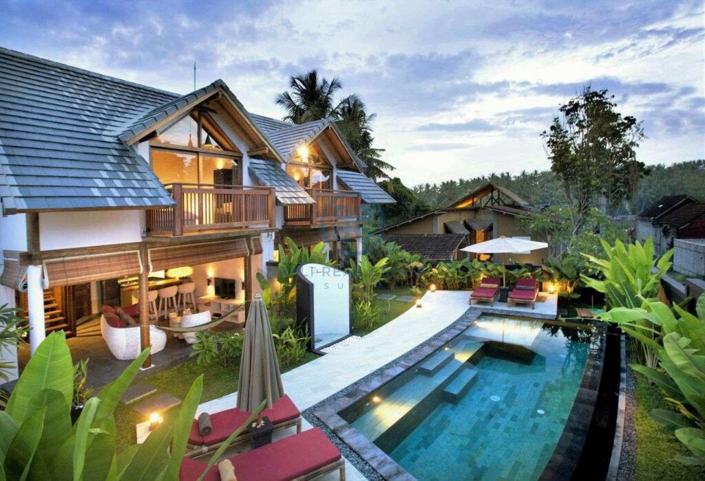 3 bedrooms villa with lanscaped garden view ubud for sale rent 20