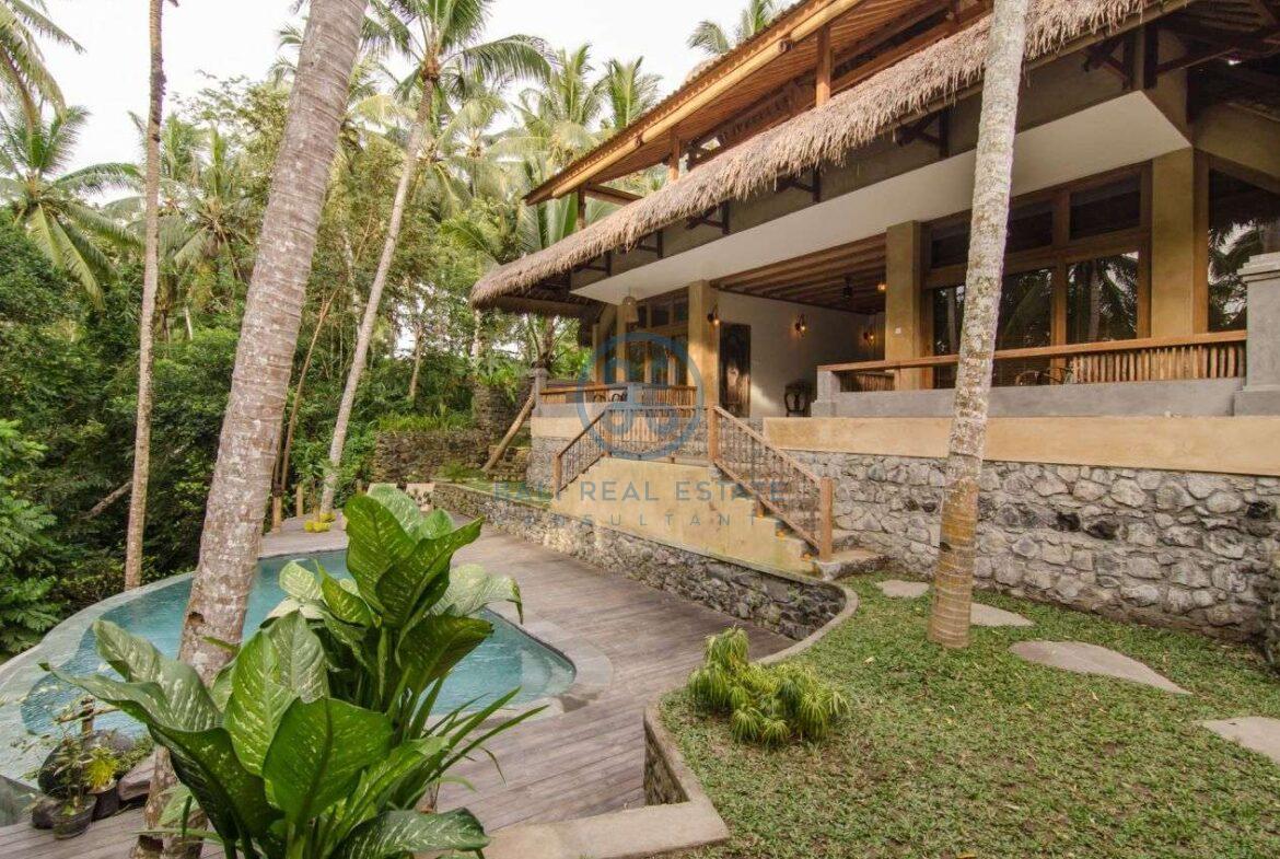 3 bedrooms villa with ricefields jungle view ubud for sale rent 23