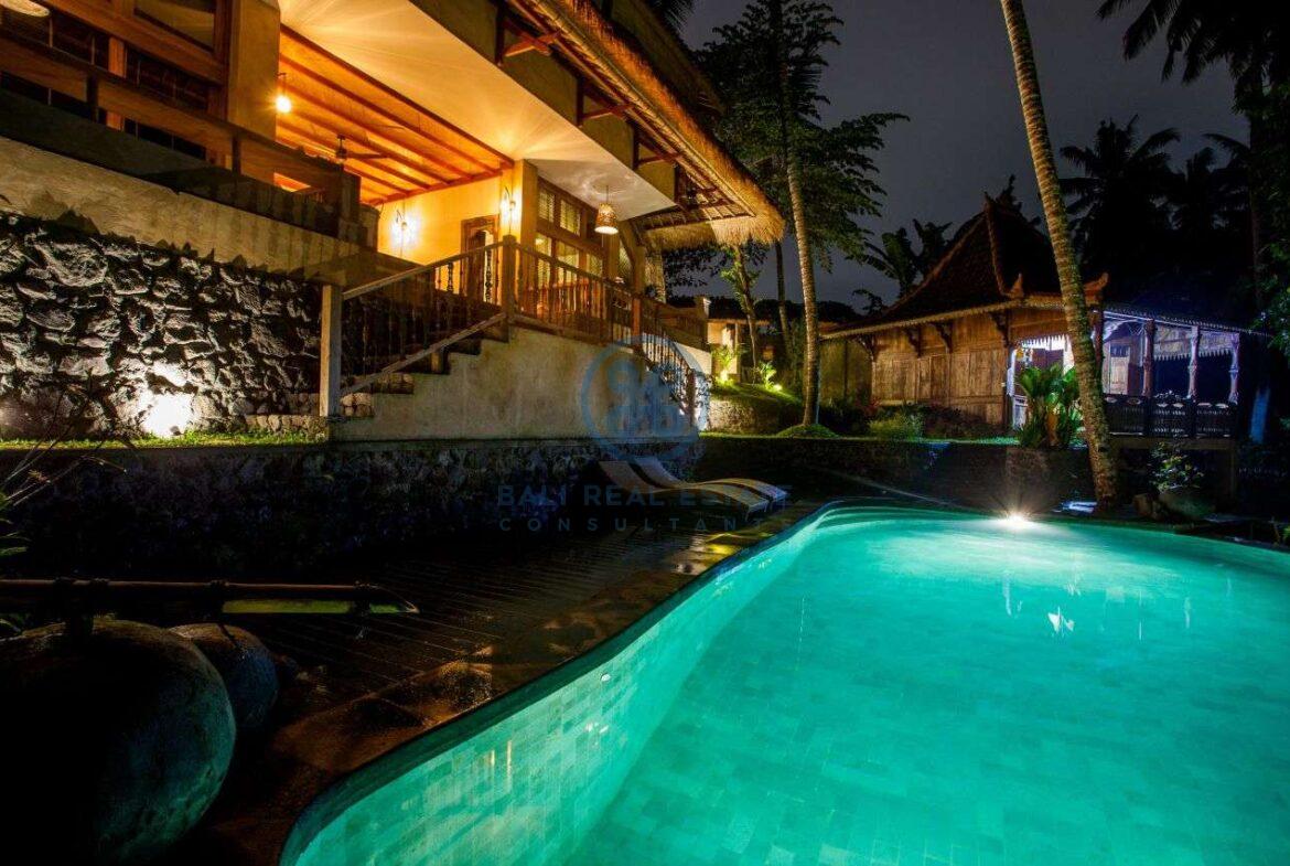 3 bedrooms villa with ricefields jungle view ubud for sale rent 6