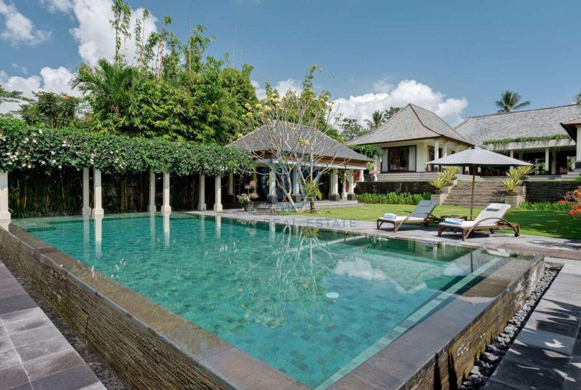 4 bedrooms villa mansion ricefield valley view ubud for sale rent 16