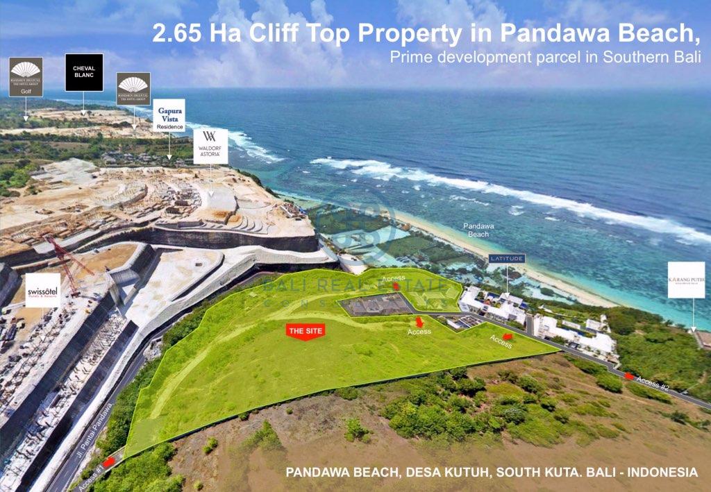 development land pandawa cliff site for sale